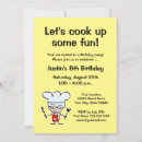 Search for funny chef invitations Cute