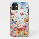 Search for floral butterfly cases Watercolor