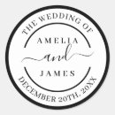 Search for stationary wedding stickers Black and white