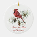 Search for red cardinal bird ornaments Rustic