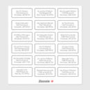 Search for individual name stickers Modern
