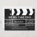 Search for clapboard invitations Black and white