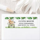 Search for jungle return address labels Safari birthday