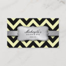 Recherche de chevron jaune cartes visite Noir