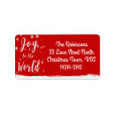 Search for joy to the world return address labels Snow
