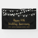Search for 50th anniversary banners Black and gold