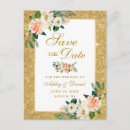 Search for glitter save the date postcards Roses