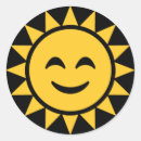 Recherche de soleil souriant autocollants Émoticône