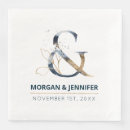 Search for blue and gold napkins Engagement party