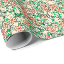 Search for peach flowers wrapping paper Leaves