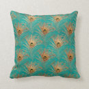Search for peacock pillows Aqua