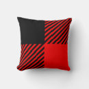 Search for red and black pillows Lumberjack