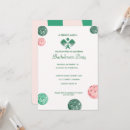 Search for pink bachelorette party invitations Green