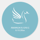 Search for swan wedding stickers White
