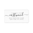 Recherche de couple address labels étiquettes adresse retour Typographie
