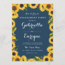 Search for sunflower engagement party invitations Wood