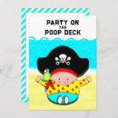 Recherche de pirate baby shower invitations Plage