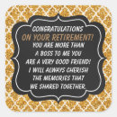 Search for best boss stickers Retirement