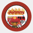 Search for 5th birthday boy stickers Fire truck birthday