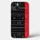 Recherche de motifs africains iphone coques Rouge