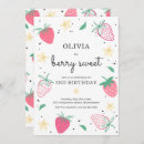 Recherche de berry sweet anniversaire invitations Fête de fraise