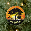 Search for african animals ornaments Savanna