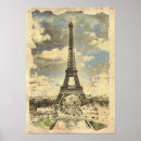 Search for vintage eiffel tower posters Old