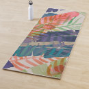 Search for palm leaves yoga mats Watercolor