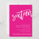 Search for feminine sweet 16 invitations Calligraphy