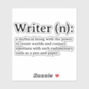 Search for for writers stickers Black