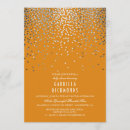Search for orange silver invitations Fall