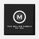 Search for last names magnets Black and white