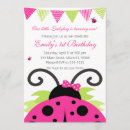 Search for ladybug kid invitations Pink