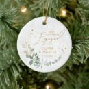 Search for just engaged ornaments Mr and mrs