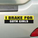 Search for goth bumper stickers Black