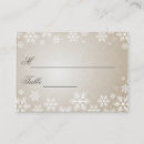 Search for setting name place cards Winter