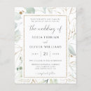 Search for spring 4x5 wedding invitations Eucalyptus
