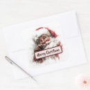 Search for retro santa claus stickers Old fashioned christmas