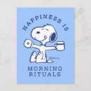 Recherche de confort cartes postales Charles schulz