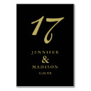 Search for black and gold table cards Elegant