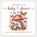 Search for hedgehog mushroom stickers Watercolor