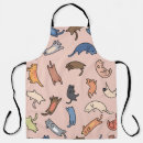 Search for cat doodle aprons Black
