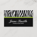 Recherche de animal print business cards Élégant