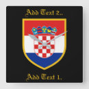 Recherche de la croatie horloges Drapeau