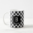 Search for black and white tartan mugs Gingham