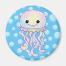 Recherche de méduse magnets Mignon