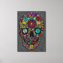 Search for floral skull canvas prints Dead