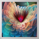 Recherche de fleur fractale posters Motif