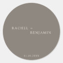 Search for taupe wedding stickers Elegant