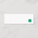 Search for four leaf clover business cards Irish